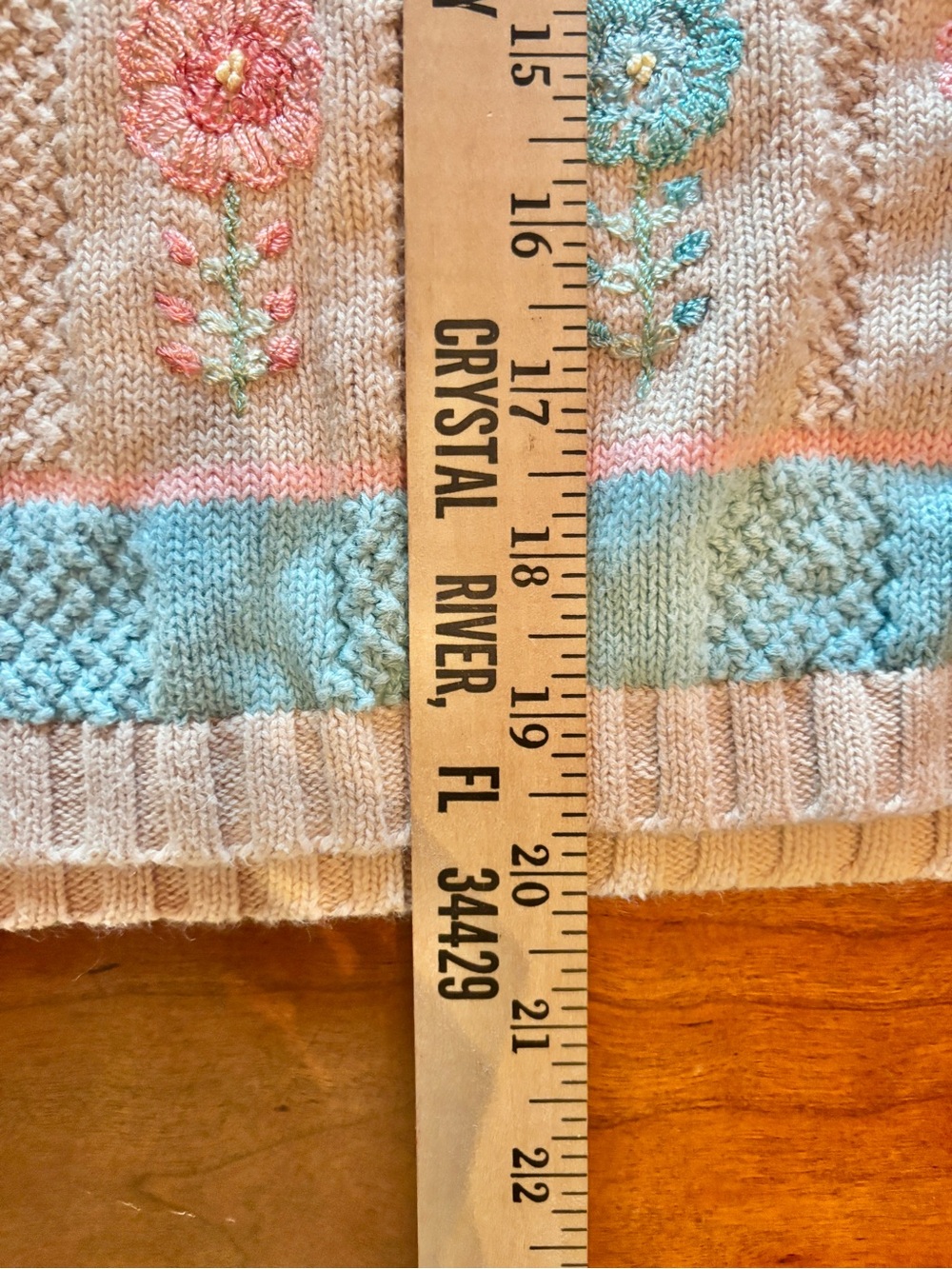 Vintage Koret embroidered pastel ramie knit 🌷 grandma chic dream sweater - Picture 8 of 8